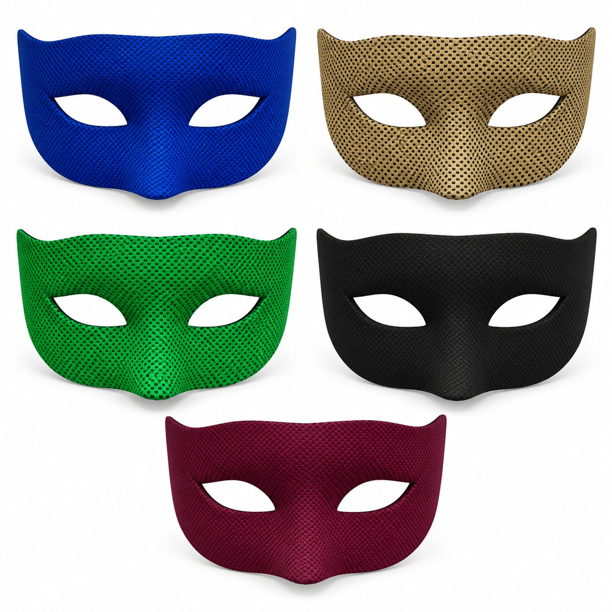 Plain Microdot Masquerade Mask