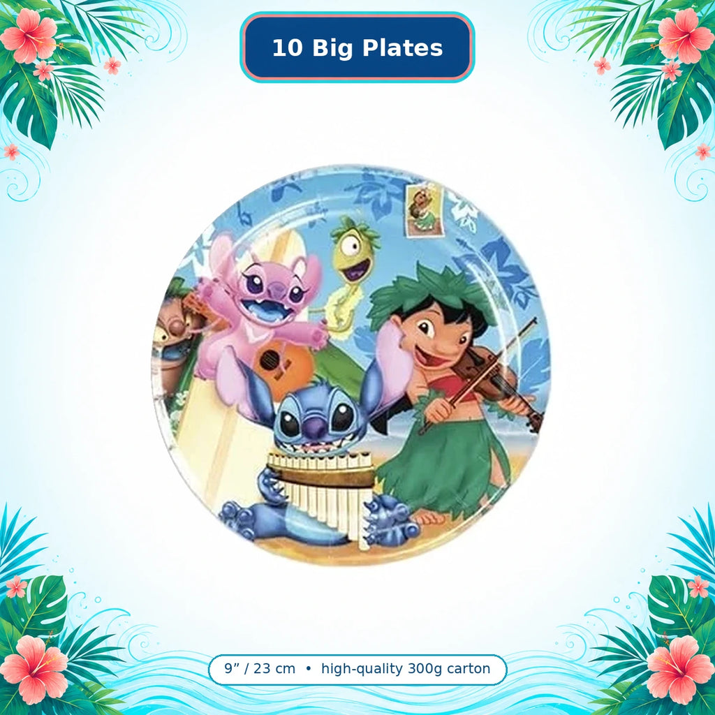 Lilo & Stitch Blue Tropical Party Set