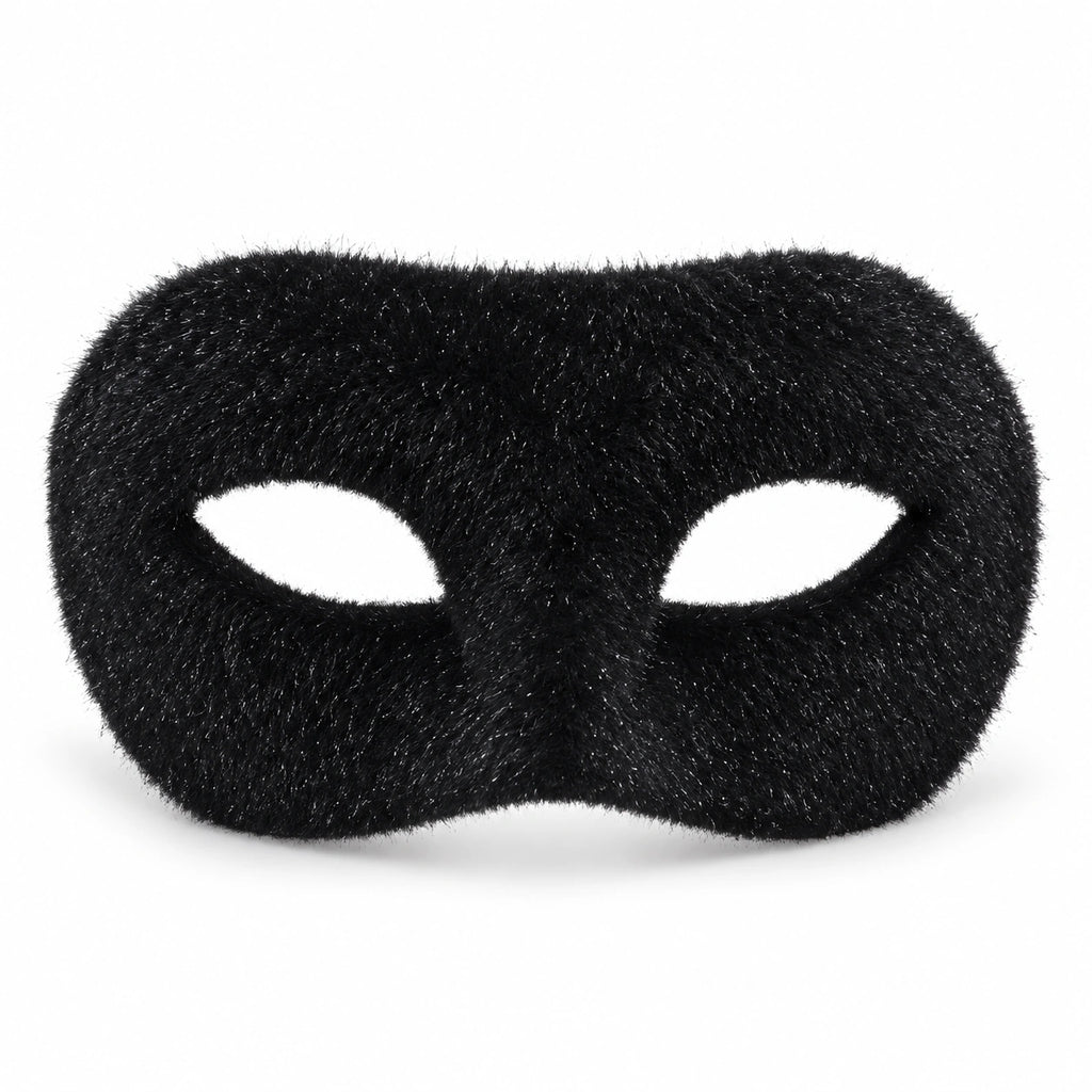 Plain Velour Masquerade Mask