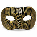 Plain Metallic Wave Masquerade Mask
