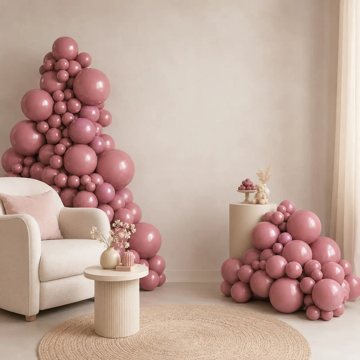 Dusty Rose Balloon Decoration Set