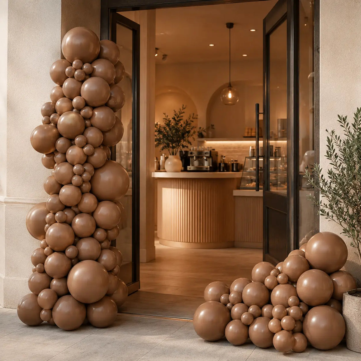 Brown Balloon Decoration Set