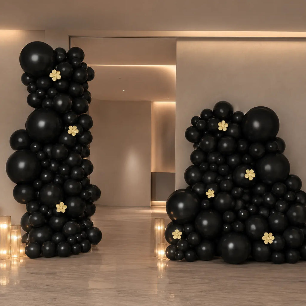 Black Balloon Decoration Set
