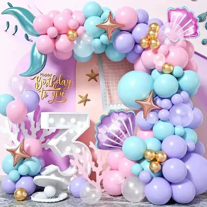 Mermaid Theme Balloon Decoration Set