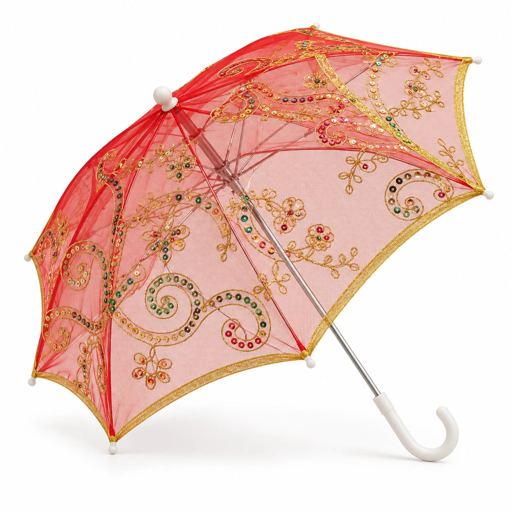 Decorative Lace Parasol Umbrella - 38 cm