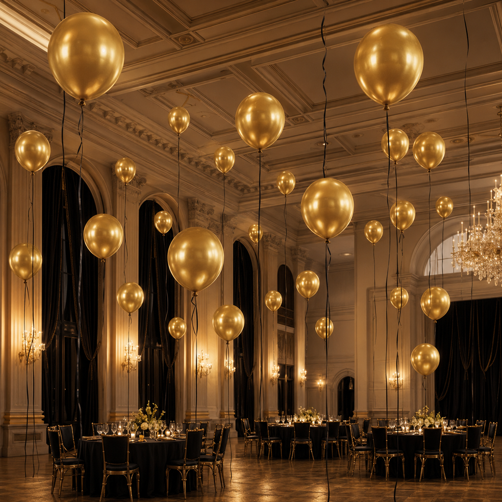 Gold Balloon Decoration Set
