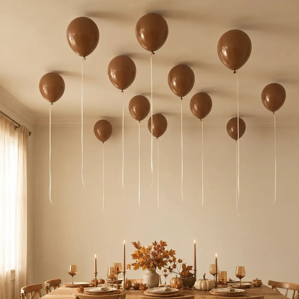 Brown Balloon Decoration Set