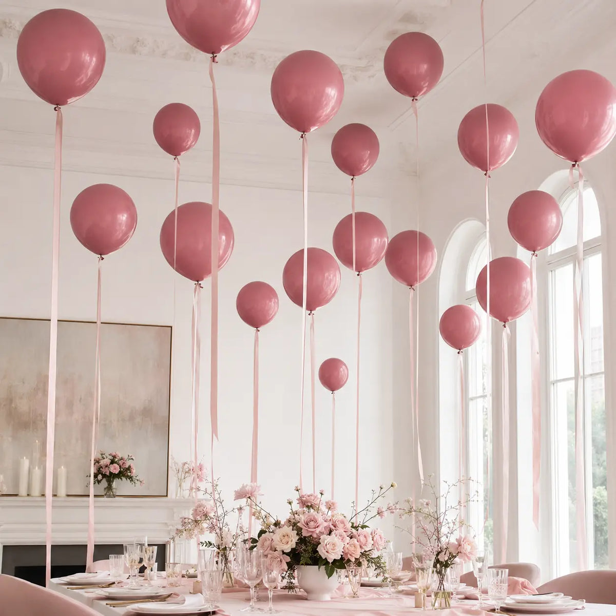 Dusty Rose Balloon Decoration Set