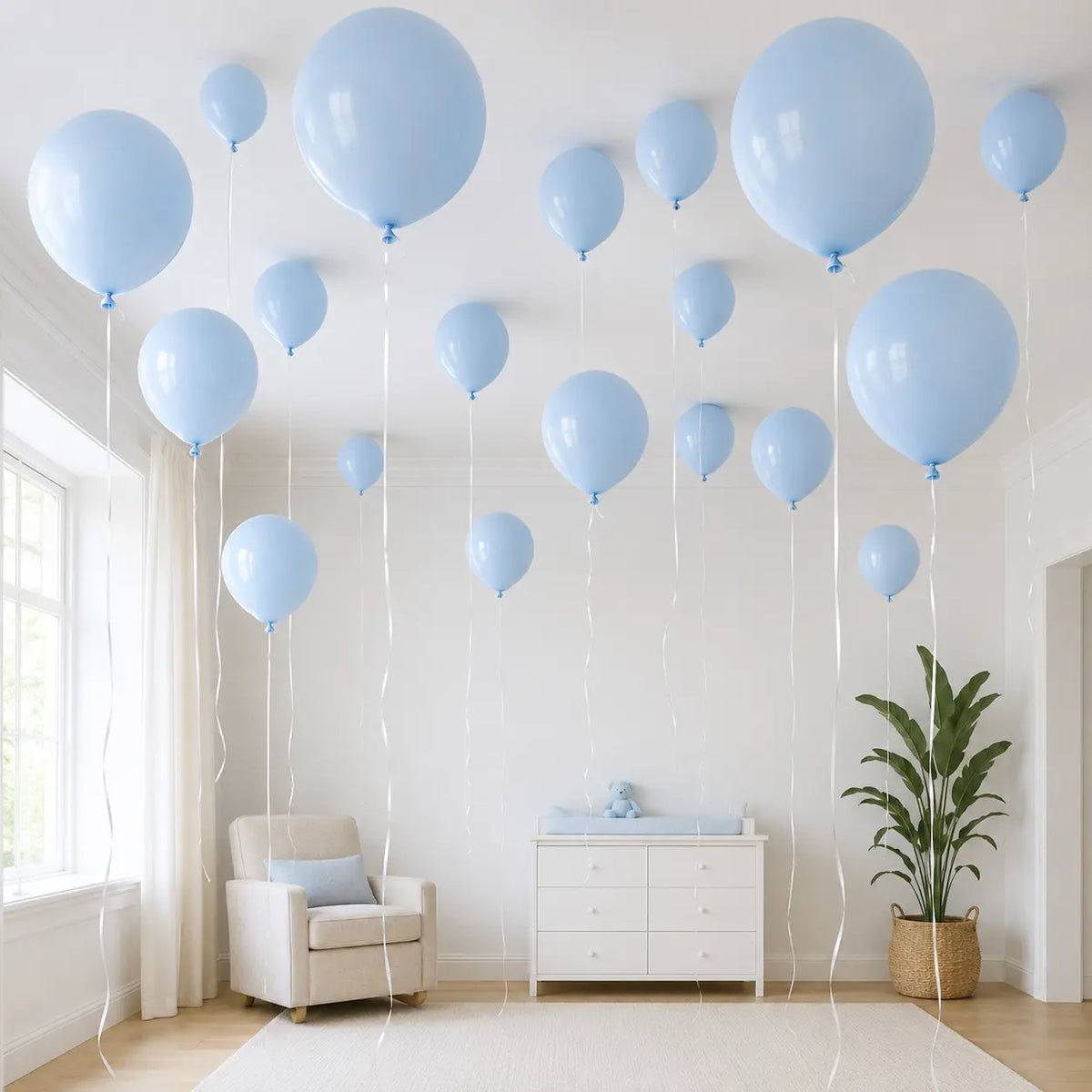 Baby Blue Balloon Decoration Set