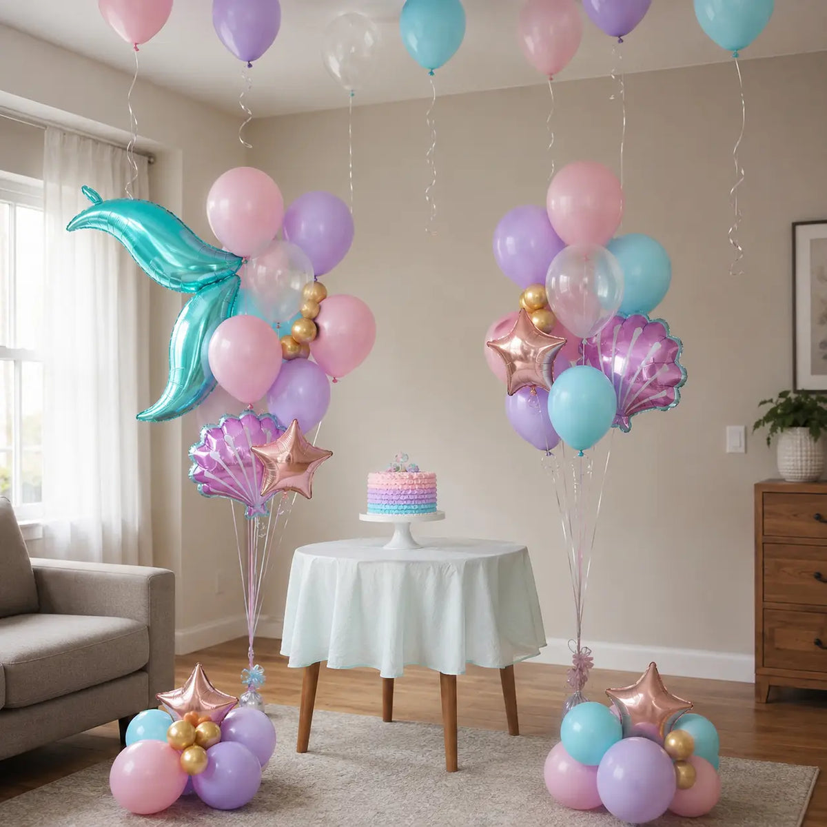 Mermaid Theme Balloon Decoration Set