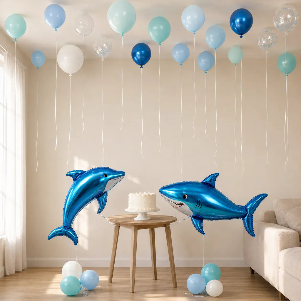 Shark Theme Balloon Decoration Set
