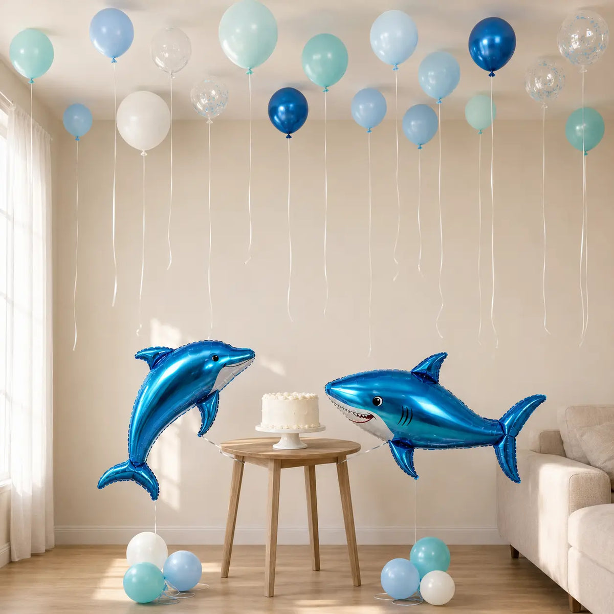 Shark Theme Balloon Decoration Set