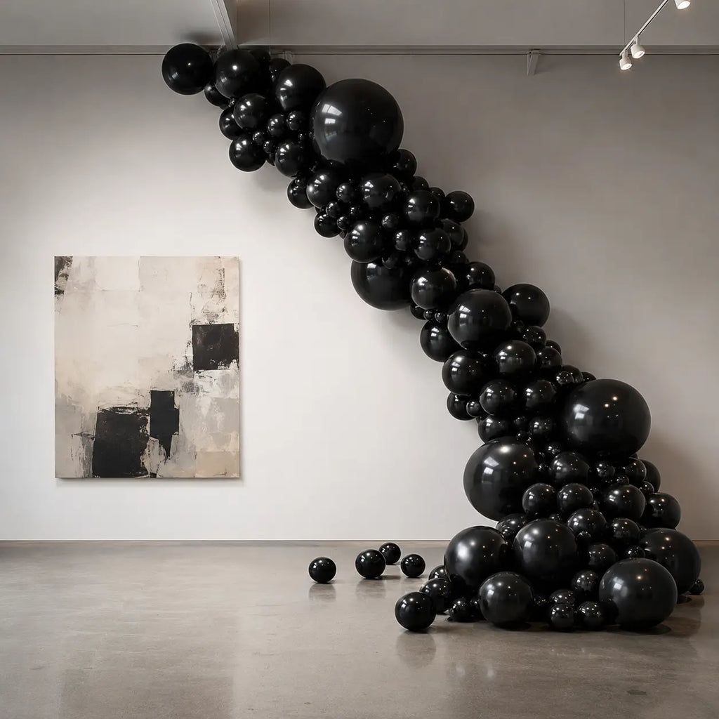 Black Balloon Decoration Set