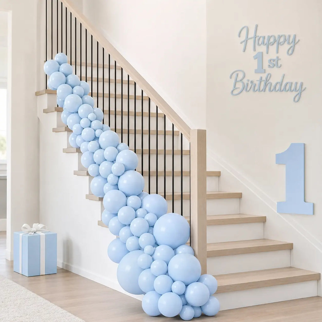 Baby Blue Balloon Decoration Set