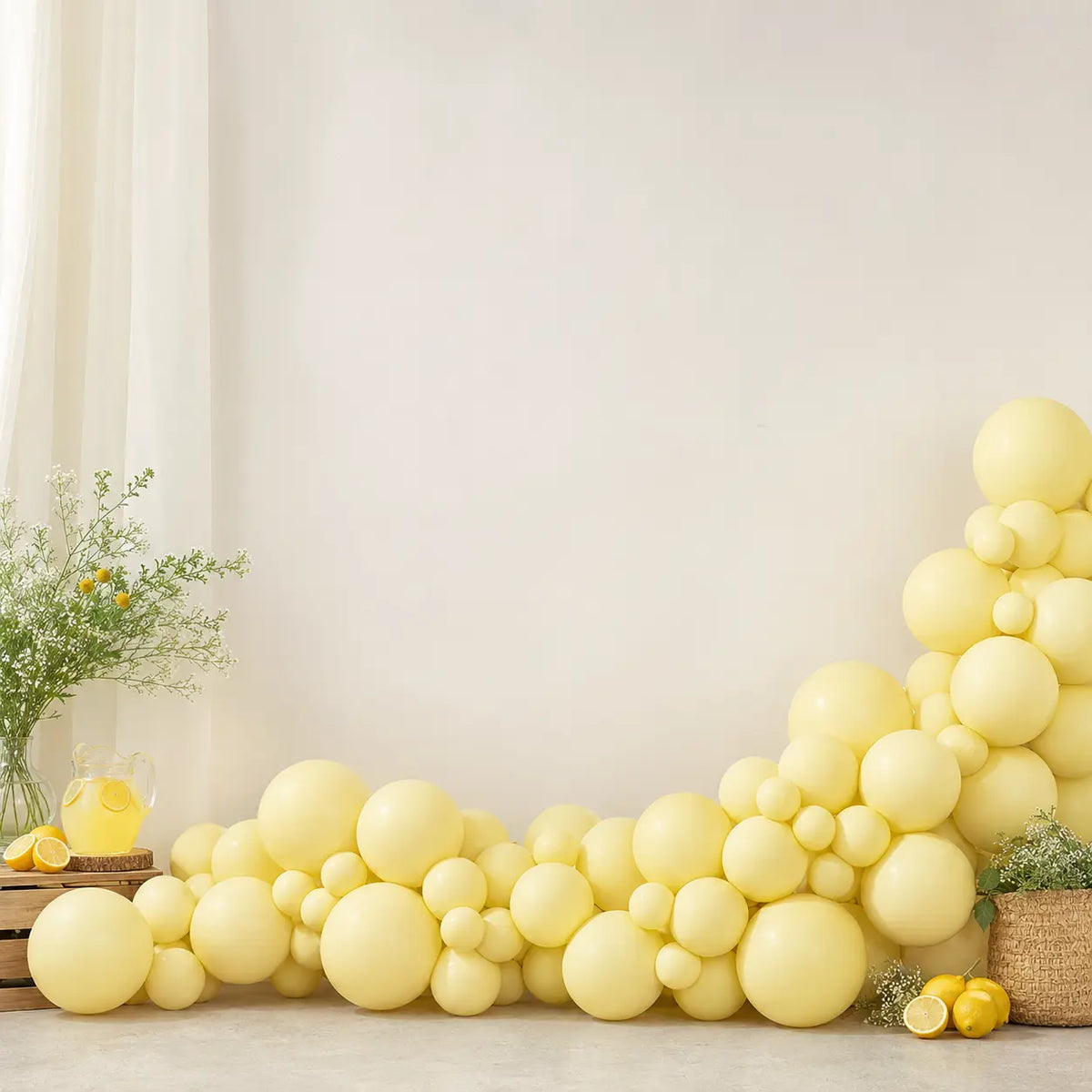 Yellow Balloon Decoration Set