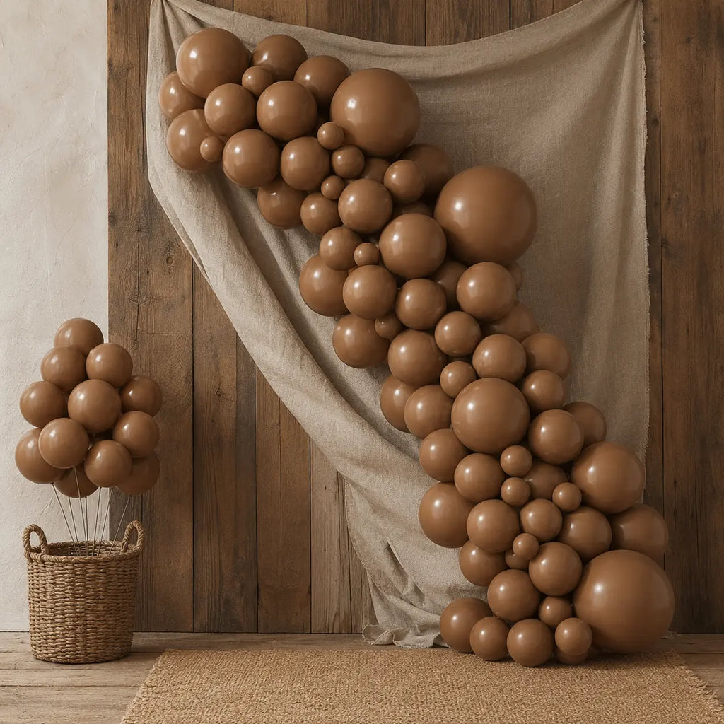 Brown Balloon Decoration Set