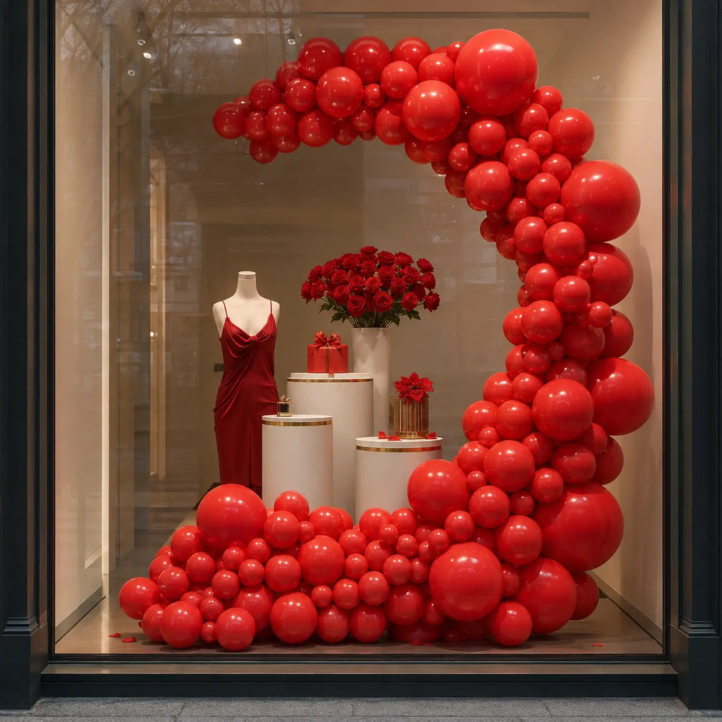 Red Balloon Decoration Set
