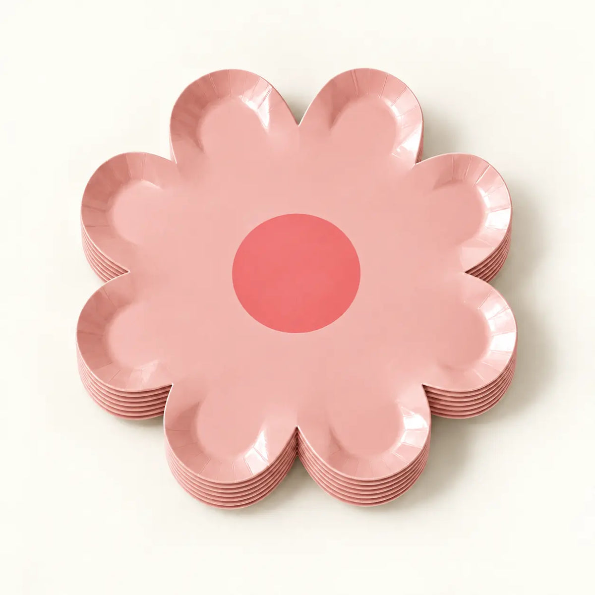 Flower Plates 7" Pack of 10