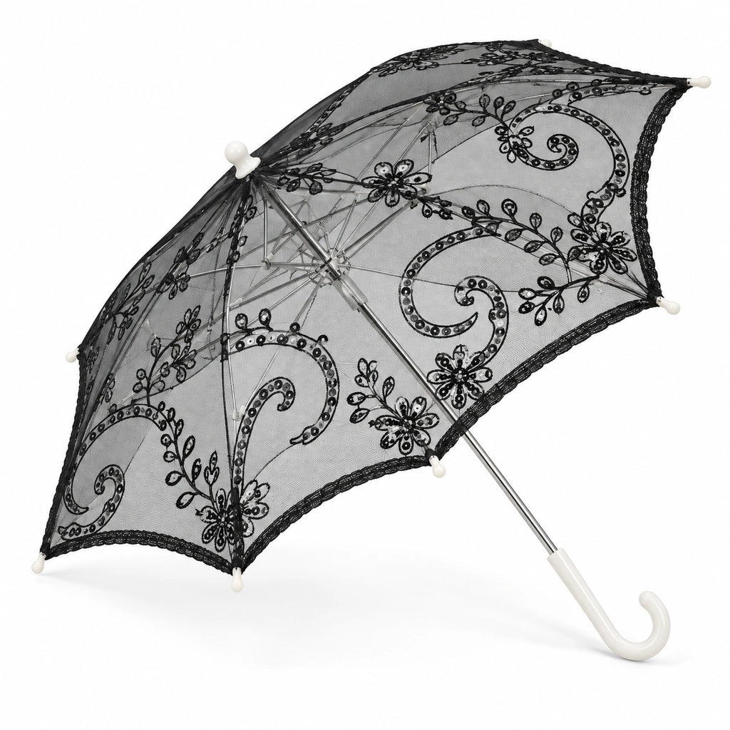 Decorative Lace Parasol Umbrella - 38 cm