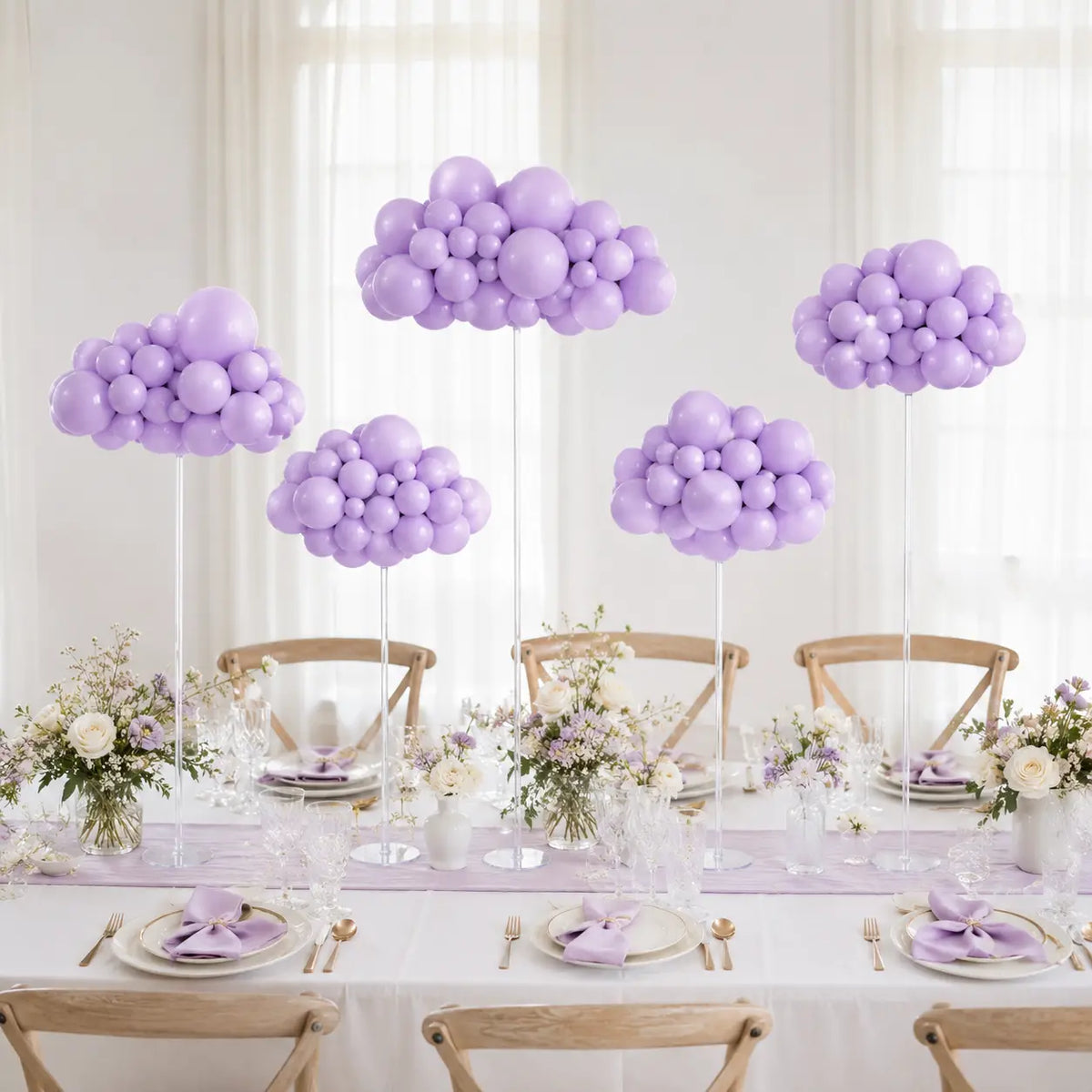 Lilac Balloon Decoration Set