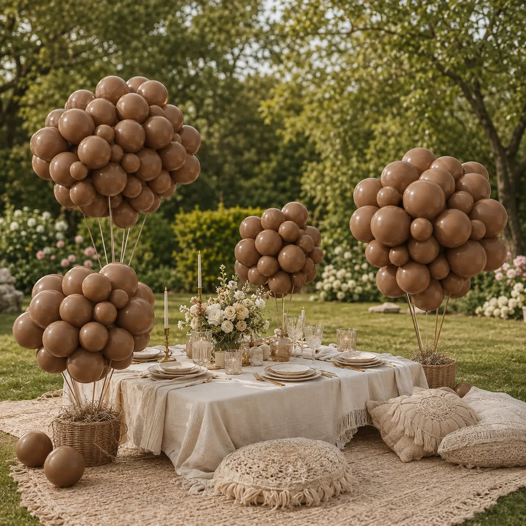 Brown Balloon Decoration Set