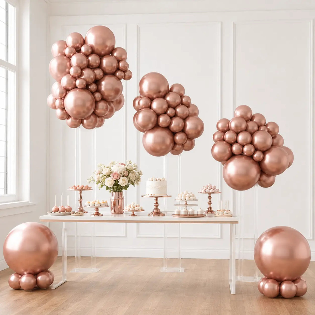 Rose Gold Balloon Decoration Set