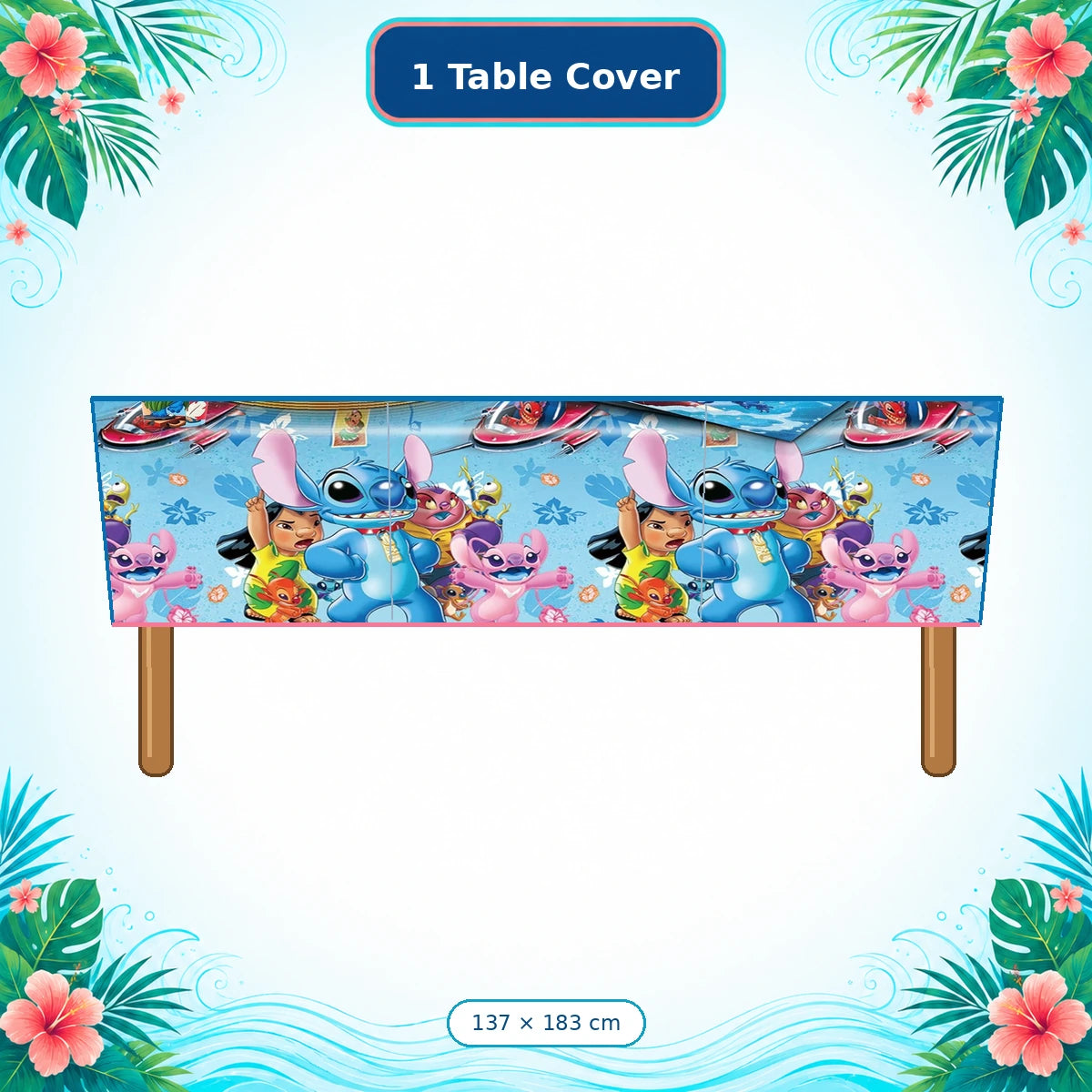 Lilo & Stitch Blue Tropical Party Set
