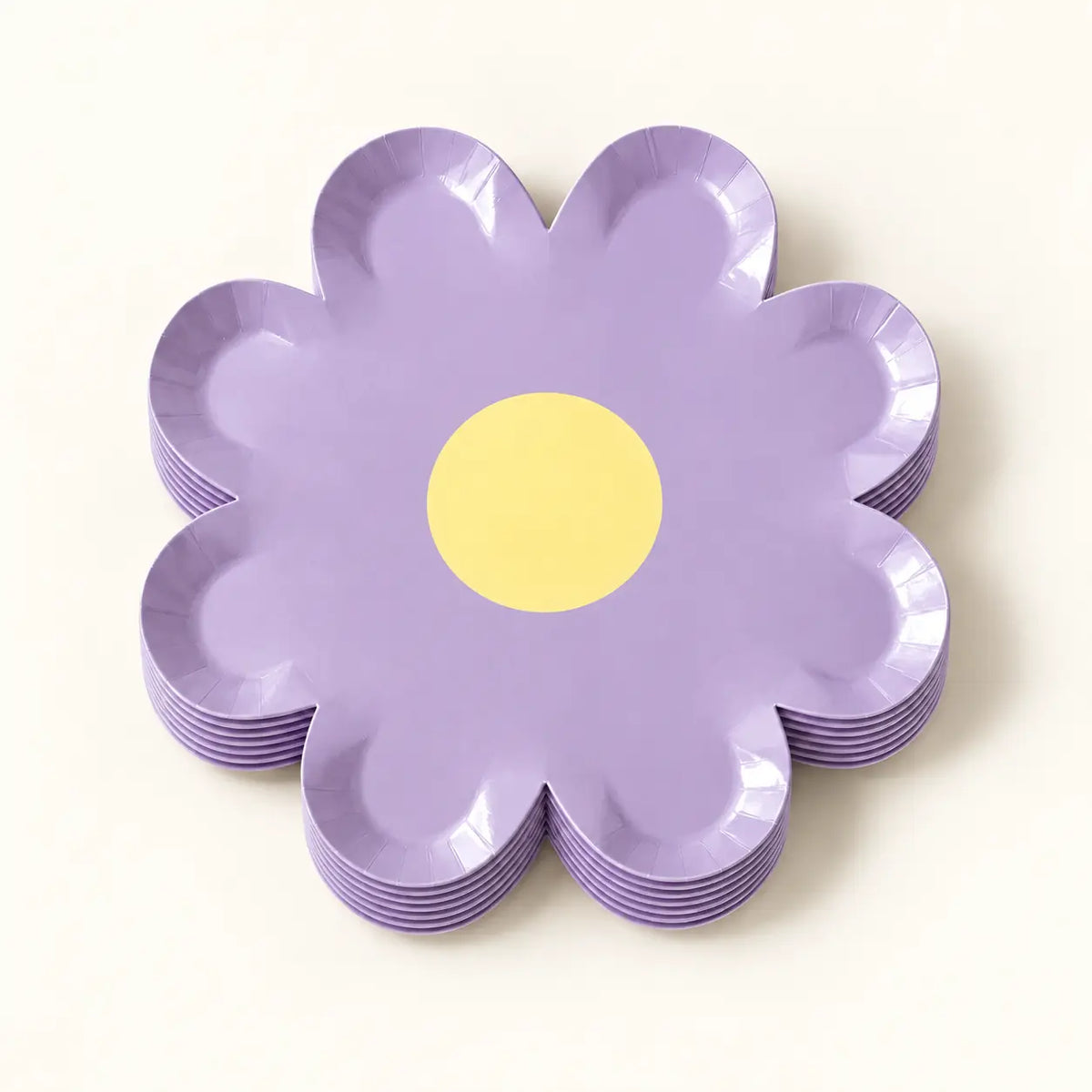 Flower Plates 7" Pack of 10
