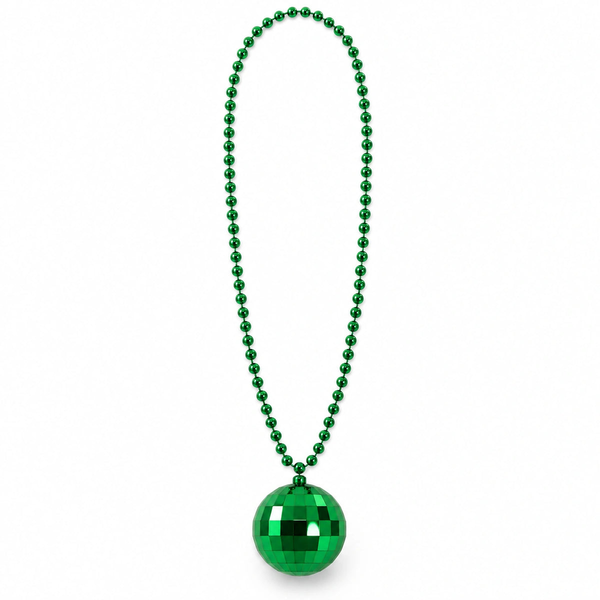 Colorful Disco Ball Pendant Bead Necklace
