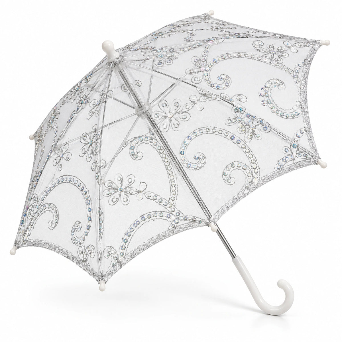 Decorative Lace Parasol Umbrella - 38 cm