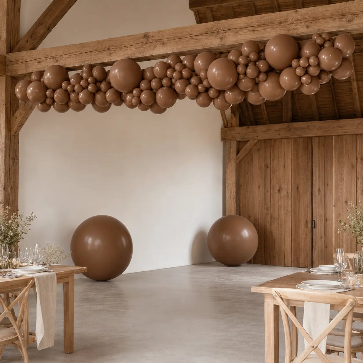 Brown Balloon Decoration Set
