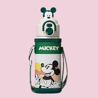 Character Water Bottle with Sleeve and Strap - 600 ml