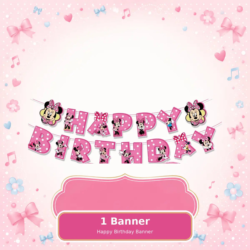 Minnie Mouse Birthday Party Set
