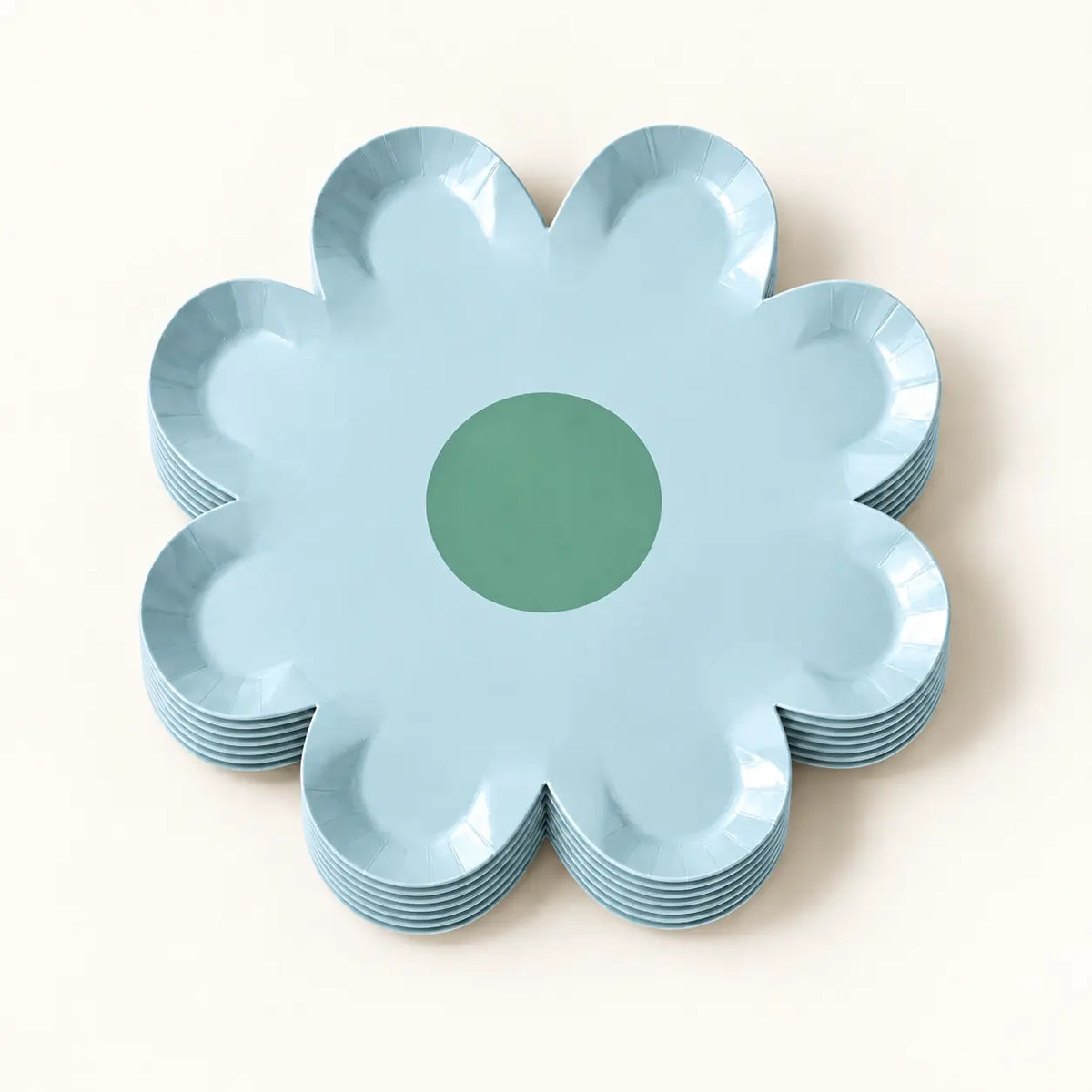 Flower Plates 7" Pack of 10
