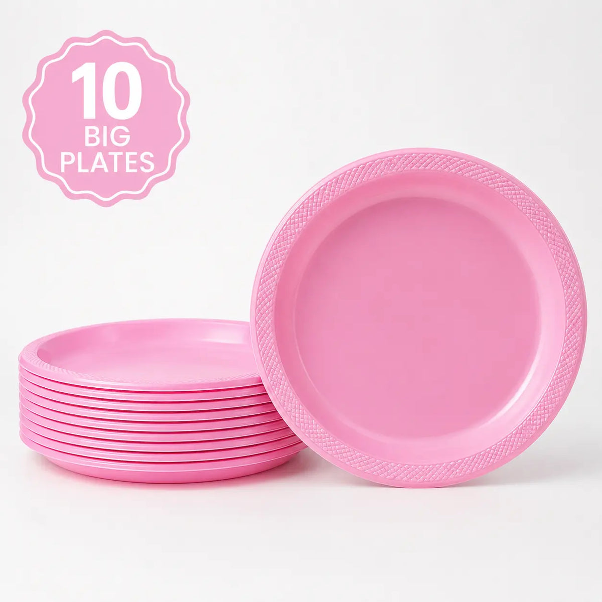 Plastic Classic Light Pink Party Set