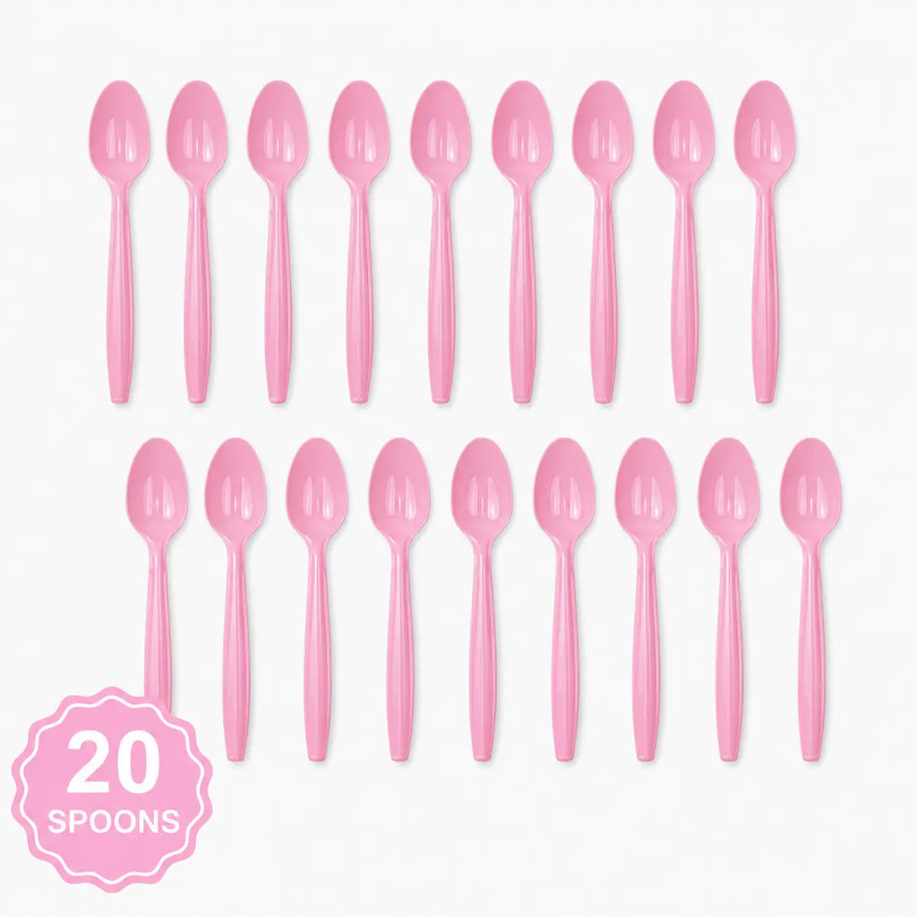 Plastic Classic Light Pink Party Set