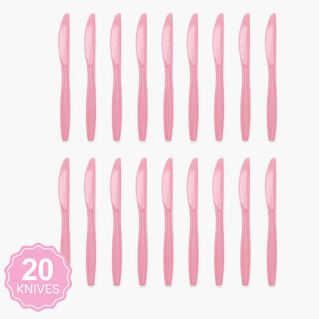 Plastic Classic Light Pink Party Set
