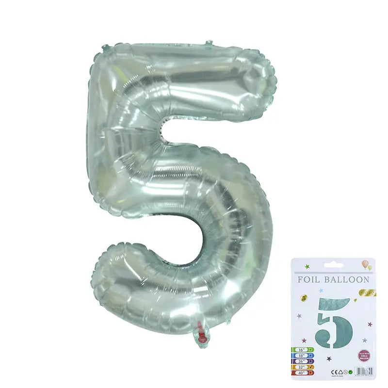 32" Foil Number Balloons – Numbers 0 to 9