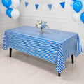 Blue and White Striped Table Cover-137×274cm