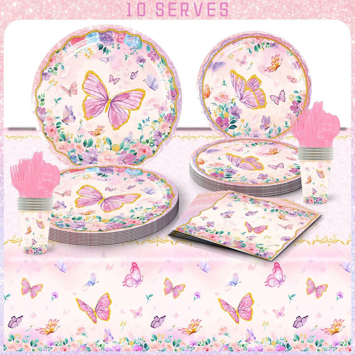 Butterfly Birthday Party Set
