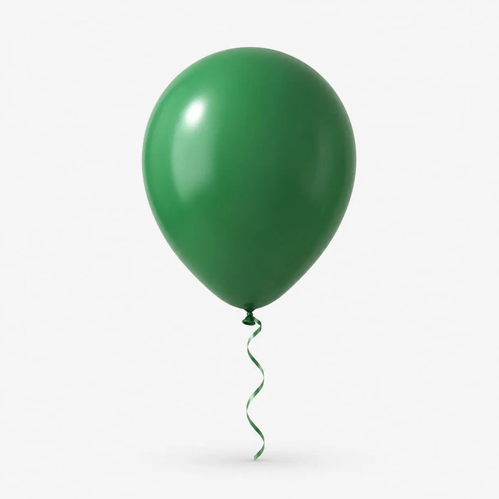 Green Latex Balloon Individual Packs