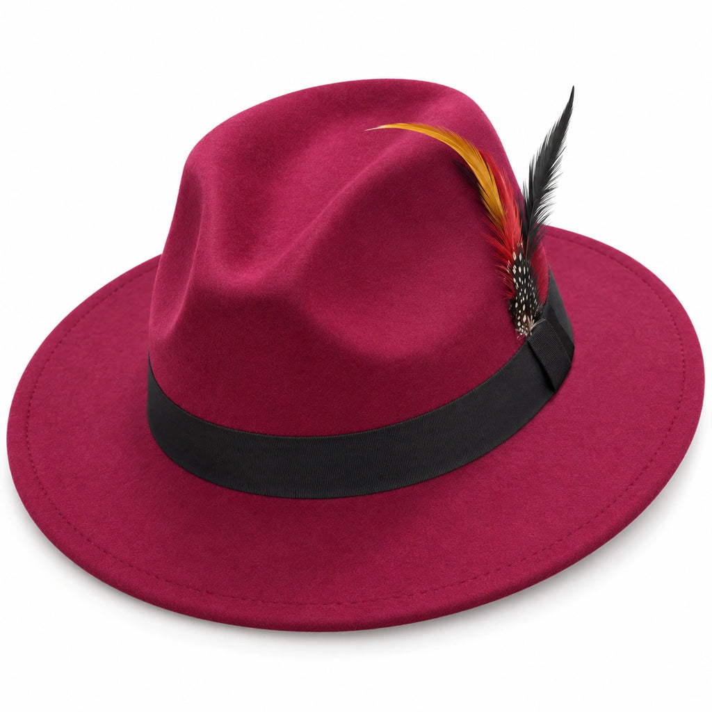 Feather Fedora Hat