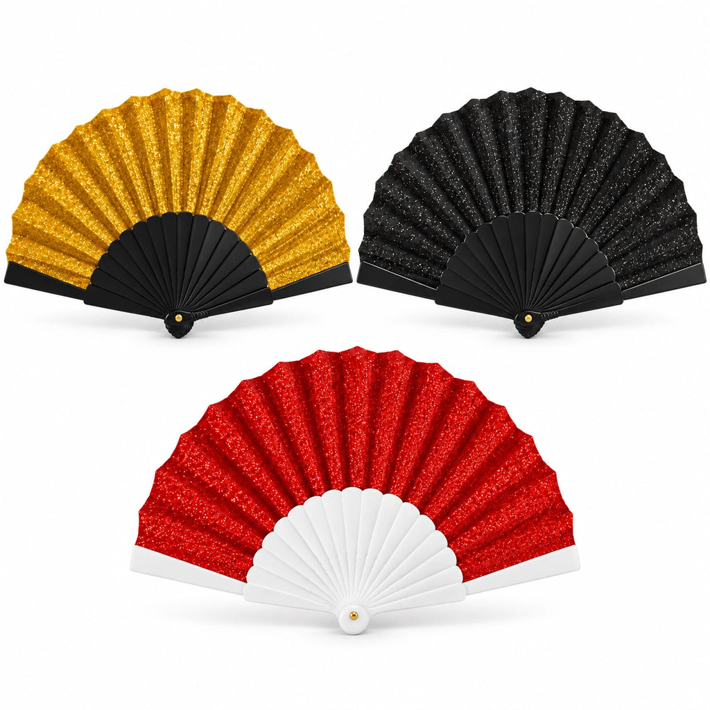 Glitter Folding Hand Fan