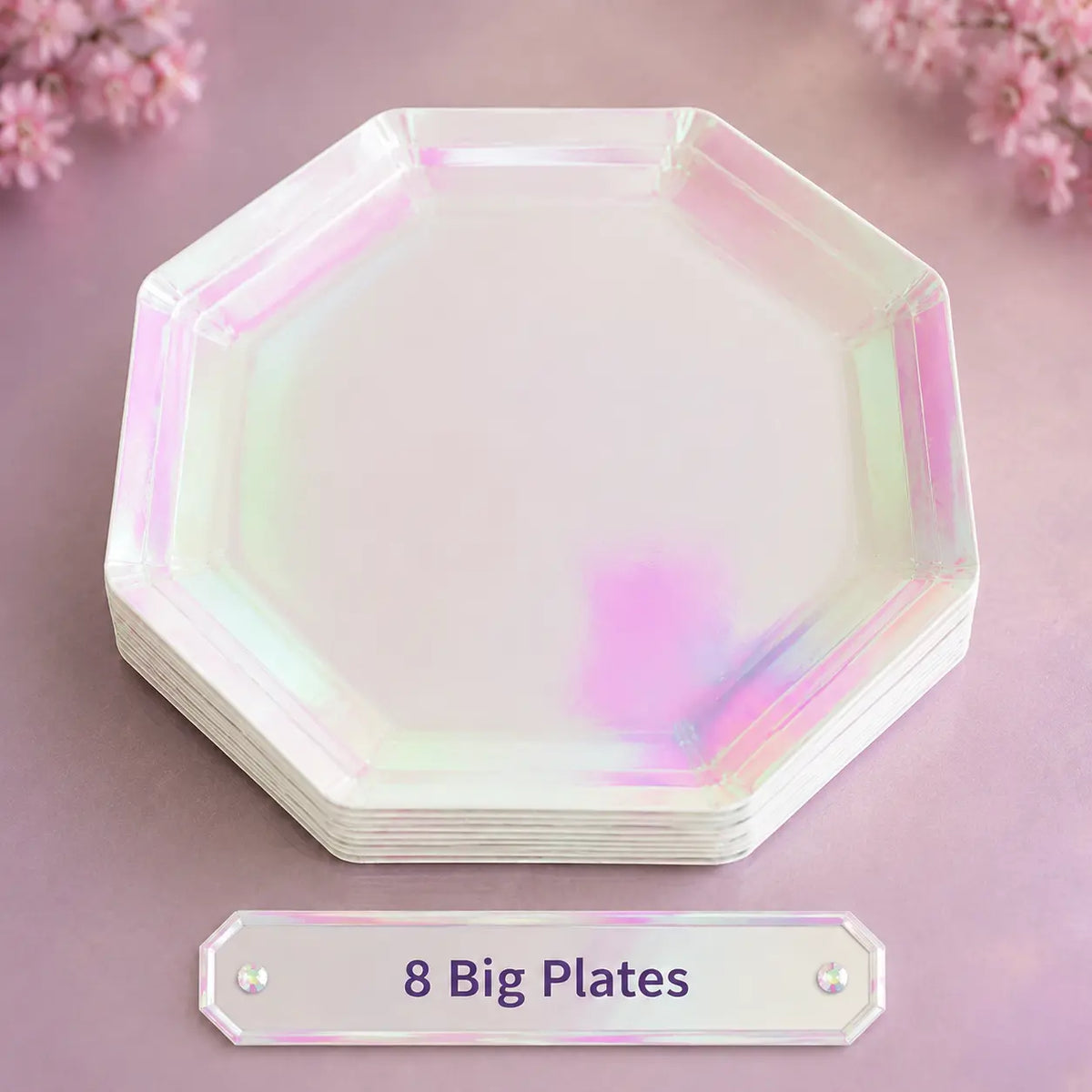 Iridescent Pearl Party Tableware Set