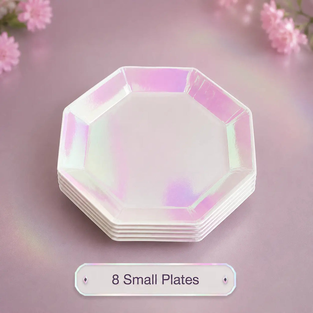 Iridescent Pearl Party Tableware Set