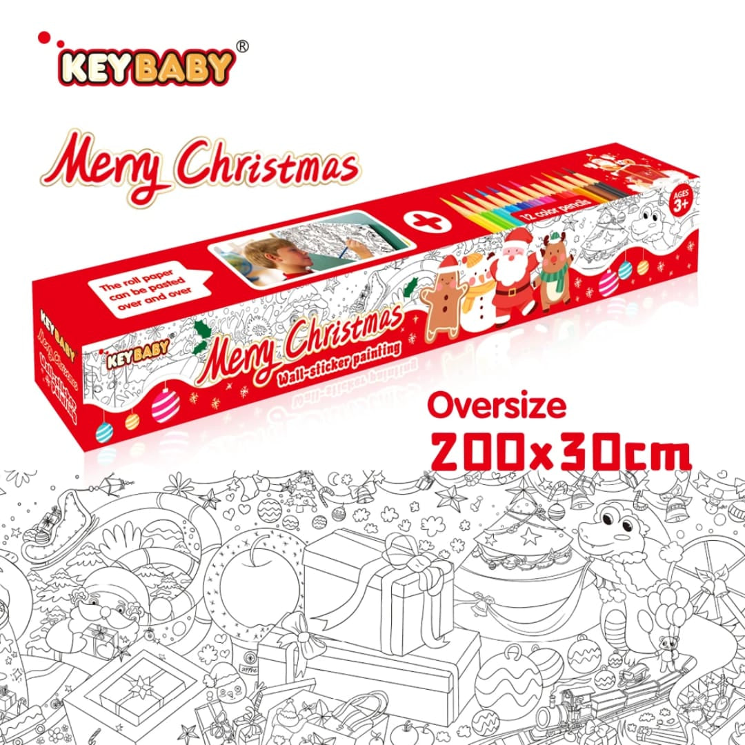 Keybaby Christmas Wall Sticker Painting Set
