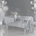 Metallic Silver Table Cover-137×274cm