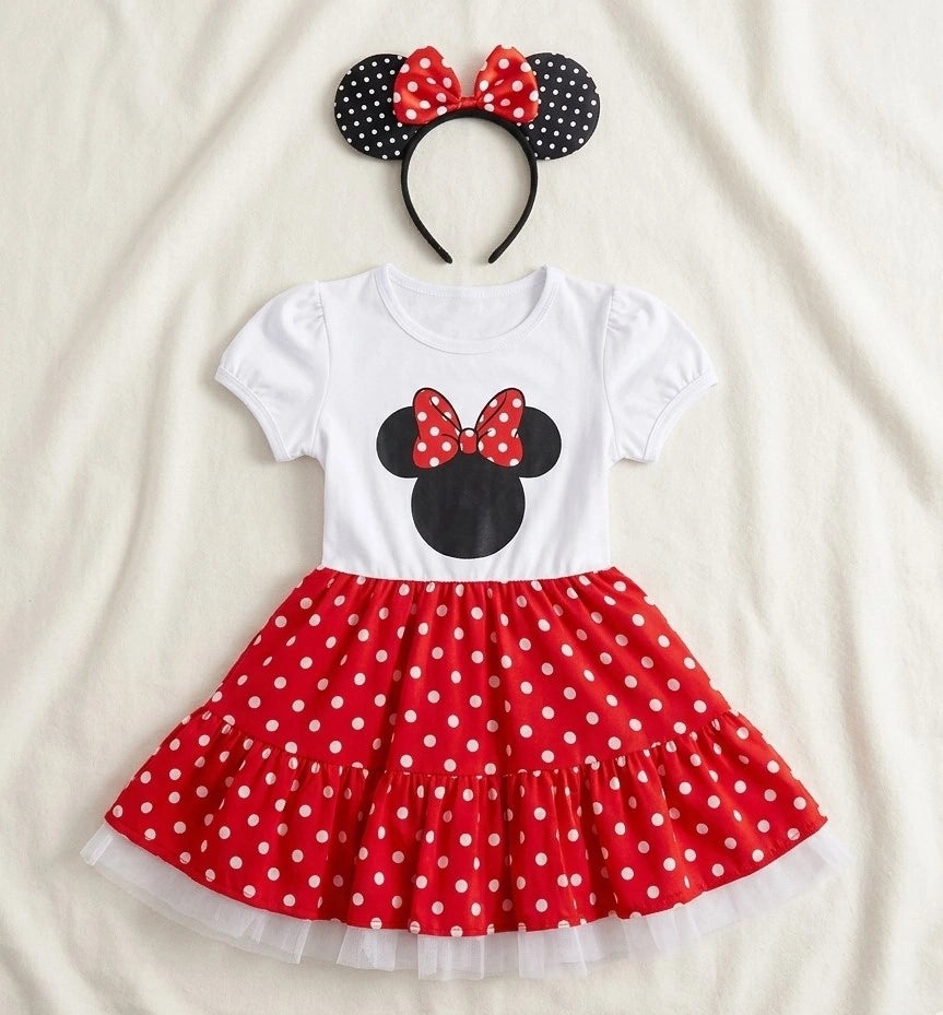 Mickey Mouse Girl Red Costume