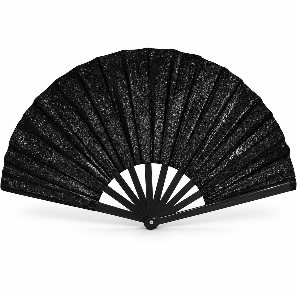 Oversized Glitter Folding Fan