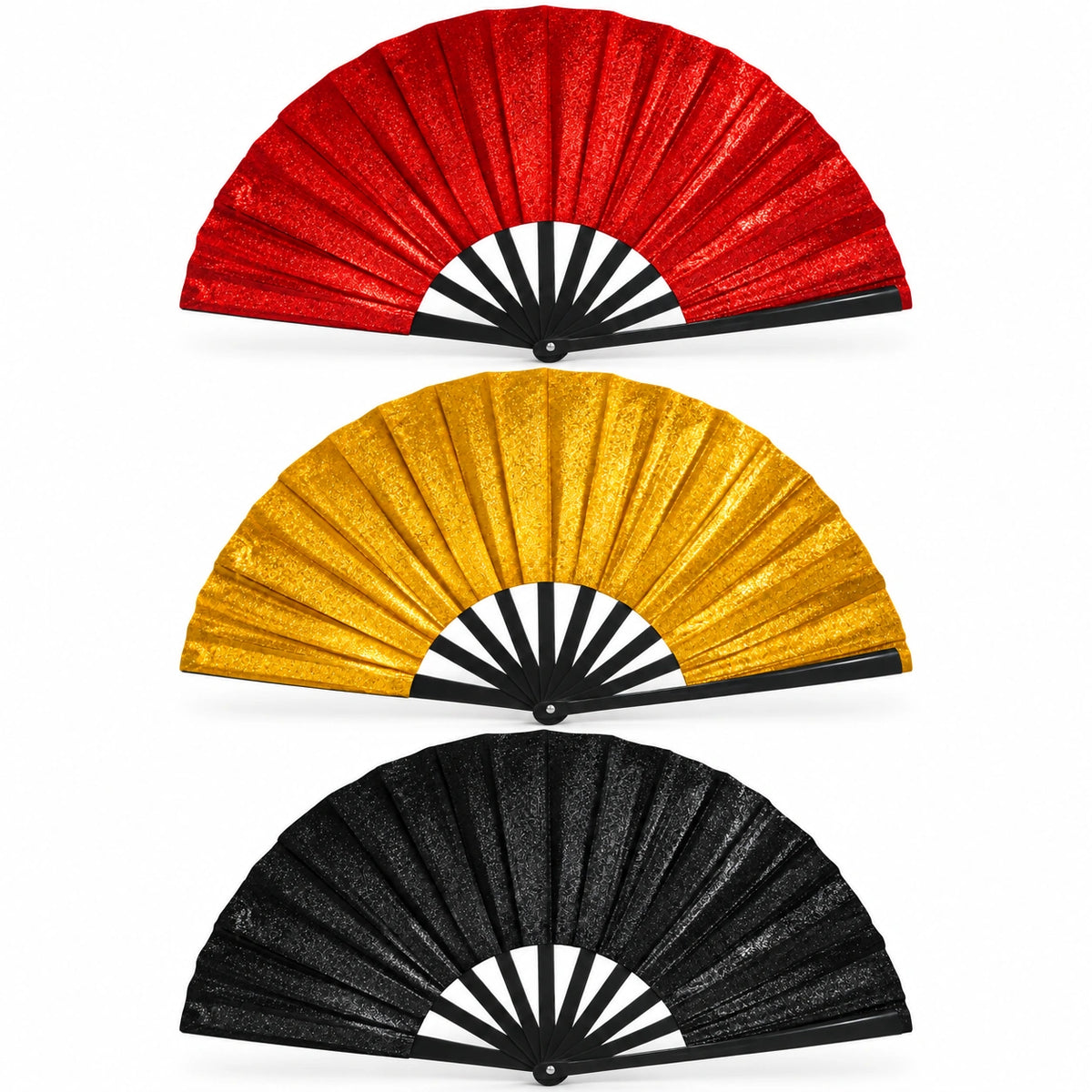 Oversized Glitter Folding Fan